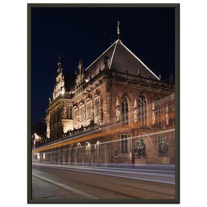 Bremer Rathaus (Poster mit mattem Papiermetallrahmen in Museumsqualität)